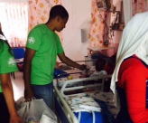  أعضاء سرية كشاف النادي الاسلامي يزورون الأطفال المرضى في مستشفى فولفسون